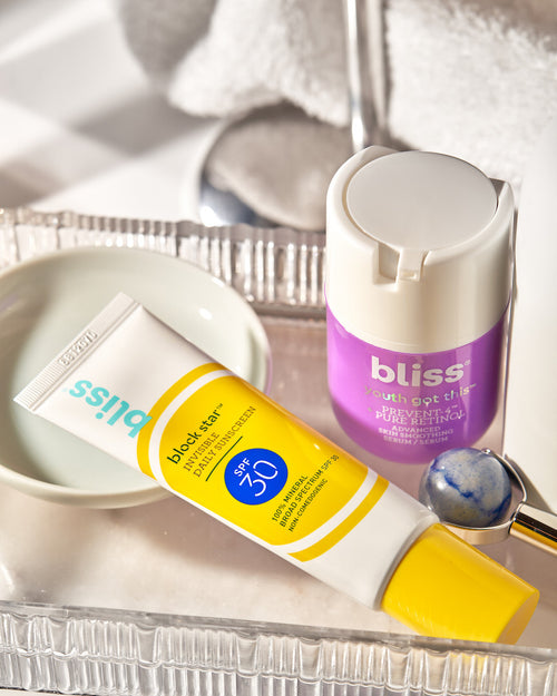 Bliss Protect & Glow Duo includes Youth Got This Serum and Block Star SPF 30 lifestyle image