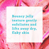 Bliss Jelly Glow Gentle Exfoliator Peel has a bouncy jelly texture that gently exfoliates and lifts away dry, flaky skin