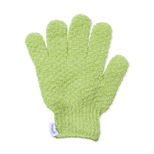 Bliss Go Scrubs Face + Body Exfoliating Gloves in green