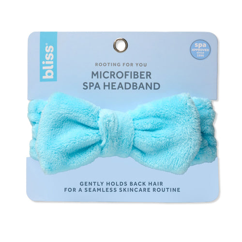 Bliss Microfiber Spa Headband in blue