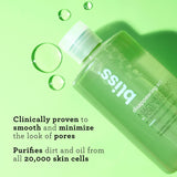 Bliss Disappearing Act Toner is clinically proven to  smooth & minimize the look of pores