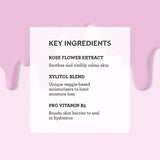 Bliss Makeup Melt Cleanser - Face & Eye Makeup Remover key ingredients are Rose Flower Extract, Xylitol Blend, and Pro Vitamin B5