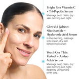 Bliss Serum Essentials 3PC Spa Kit how to apply