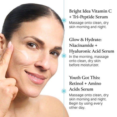 Bliss Serum Essentials 3PC Spa Kit how to apply