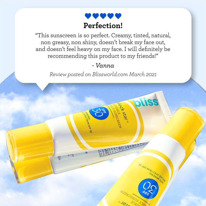 Bliss Block Star SPF 30 Mini customer review