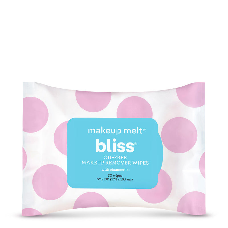 Bliss Makeup Melt Wipes - Oil-Free Makeup Remover Wipes