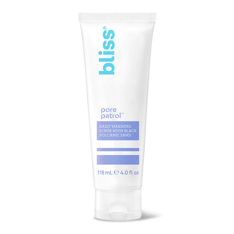 Bliss Pore Patrol Warming Scrub - Daily Warming Scrub With Black Volcanic Sand